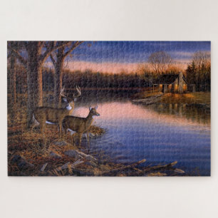 Puzzle Cerf Buck n Doe Au Chalet Au Lac