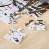 Puzzle Cerf dans la chute de neige (Côté)