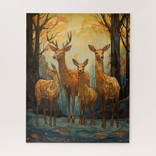 Puzzle Cerf dans la forêt (Vertical)