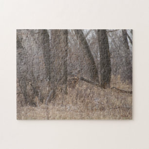 Puzzle Cerf de Virginie Buck de printemps en peupliers