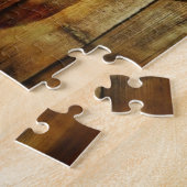 Puzzle Cerf de Virginie primitif en bois de grange (Côté)