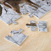 Puzzle Cerf d'hiver 10x8 défi (Côté)
