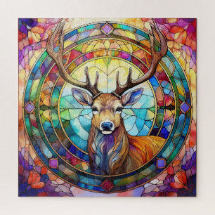 Puzzle Cerf en Verre Coloré