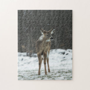 Puzzle Cerf Lone En Neige
