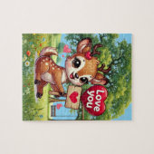 Puzzle Cerf mignon je t'aime (Horizontal)