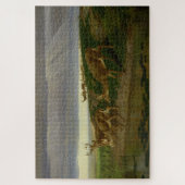 Puzzle Cerf sur la prairie (par William Holbrook Beard) (Vertical)