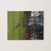 Puzzle Cerf sur le golf au coucher du soleil (Horizontal)