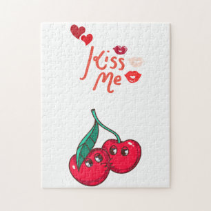 Puzzle Cerises amusantes en Amour.