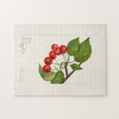 Puzzle Cerises (Prunus Avium) Aquarelle de fruits Peintur (Horizontal)