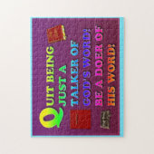 Puzzle Cessez d'être juste un marcheur de la Parole de Di (Vertical)