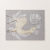 Puzzle C'est bien avec mon âme, Cerf d'Aquarelle d'hiver (Horizontal)