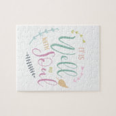 Puzzle C'est bien avec mon âme typographie chrétienne chi (Horizontal)