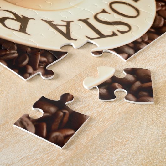 Puzzle C'est café Time Espresso Cup et café Beans (Côté)