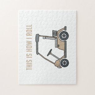 Puzzle C'est comme ça que je roule Golf Cart Drôles de go