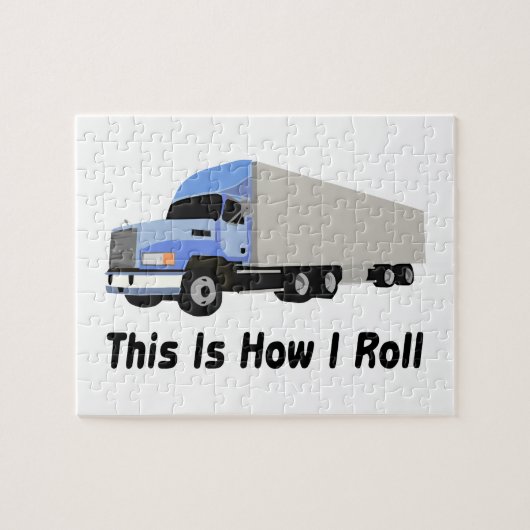 Puzzle C'est comment je roule semi le camion (Horizontal)