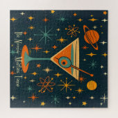 Puzzle C'est l'heure du Martini Atomique Étoiles Cosmique (Horizontal)