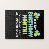 Puzzle C'est mon Anniversaire Mois acceptant des cadeaux  (Horizontal)