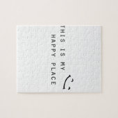 Puzzle c'est mon endroit heureux design simple moderne (Horizontal)