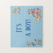 Puzzle C'est un garçon Genre Reveal Surprise Blue (Vertical)
