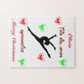 Puzzle Cette fille aime la gymnastique Noël (Horizontal)