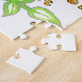 Puzzle Cette impression d'art de texte floral de Nouvel A (Côté)