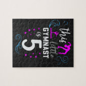 Puzzle Cette Petite Gymnaste Est 5 Filles Anniversaire (Horizontal)