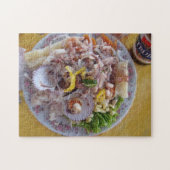 Puzzle Ceviche et bière - style péruvien (Horizontal)
