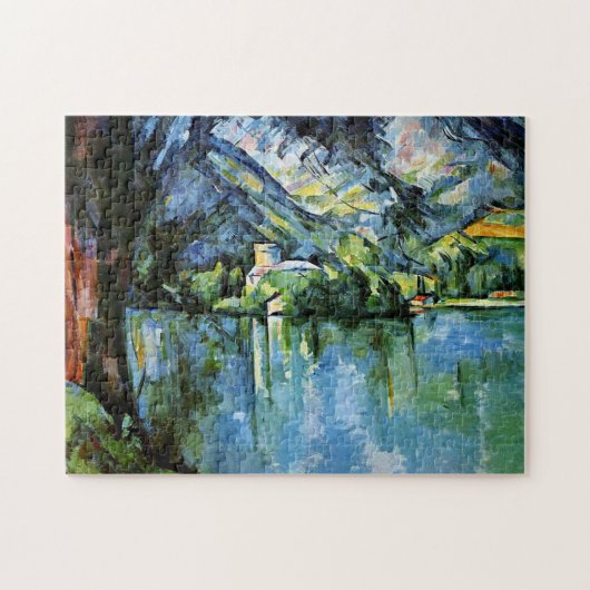 Puzzle Cezanne - Le Lac d'Annecy, peinture d'art (Horizontal)