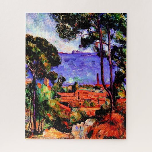 Puzzle Cezanne - Vue à travers les arbres (Vertical)