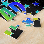 Puzzle "CHAD" Prénom, Amusant "HEUREUX ANNIVERSAIRE" (Côté)