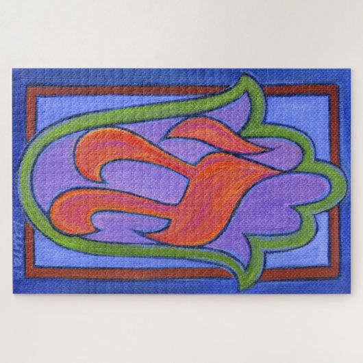 Puzzle Chai Hamsa (Horizontal)