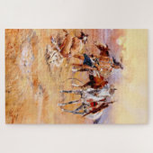 Puzzle "Chaîne de bisons du corbeau des pieds noirs" (Horizontal)