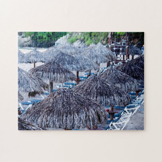 Puzzle Chaises et abris de plage (Horizontal)