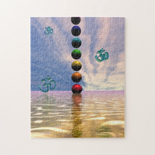 Puzzle chakras et nuages (Vertical)
