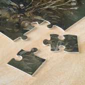 Puzzle Chalet Fairytale aux fleurs roses (Côté)