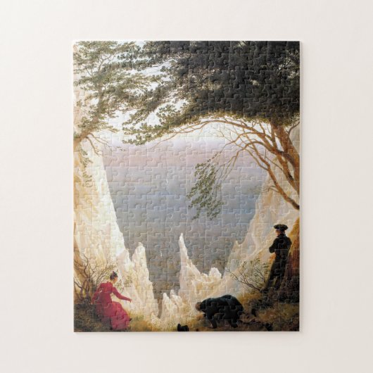 Puzzle Chalk Cliffs on Rugen by Caspar David Friedrich (Vertical)