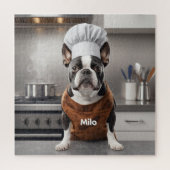 Puzzle Challenging Boston Terrier Personalized (Vertical)