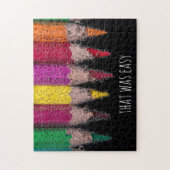 Puzzle Challenging Personalized Colorful Pencil Crayons (Vertical)