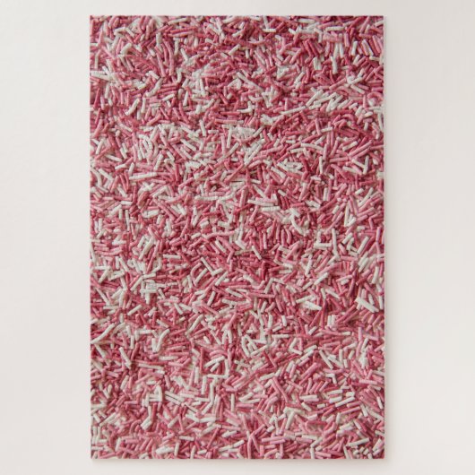 Puzzle Challenging sprinkles pink white (Vertical)