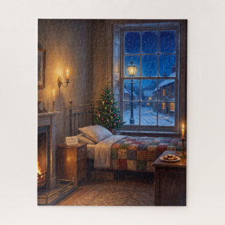 Puzzle Chambre de veille de Noël victorien confortable