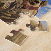 Puzzle Chameau devant les pyramides de Gizeh, Égypte, (Côté)