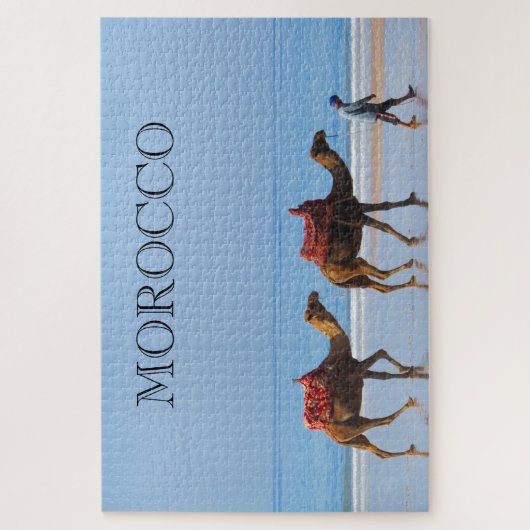 Puzzle chameaux de plage du maroc (Vertical)