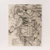 Puzzle Chameaux Marchant Habillés En Costume (Vertical)