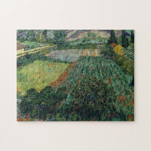 Puzzle Champ avec des pavois   Vincent van Gogh