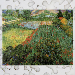 Puzzle Champ avec des pavots par Vincent van Gogh