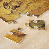 Puzzle Champ avec deux lapins par Vincent van Gogh (Côté)