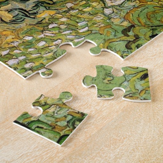 Puzzle Champ avec piles de blé par Vincent van Gogh (Côté)