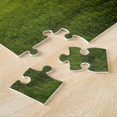 Puzzle Champ avec une clôture en bois (Côté)
