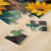 Puzzle Champ d'art de tournesol Corgi (Côté)