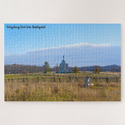 Puzzle Champ de bataille de Gettysburg. (Horizontal)